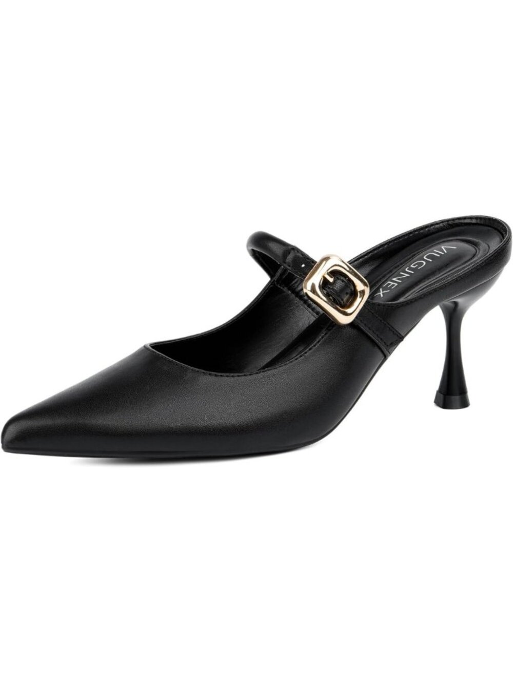 Chic Closed Toe Kitten Heel Mules for Women - Stylish Comfort Footwear